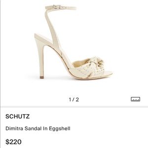Schutz Dimitra Sandal in Eggshell